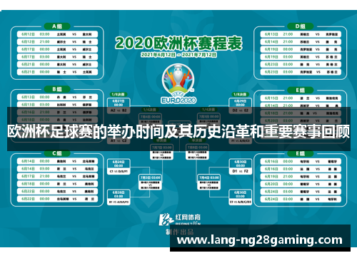 欧洲杯足球赛的举办时间及其历史沿革和重要赛事回顾