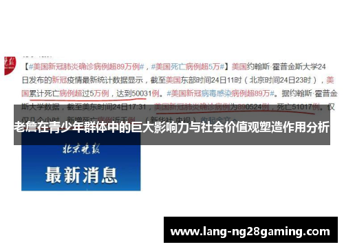 老詹在青少年群体中的巨大影响力与社会价值观塑造作用分析